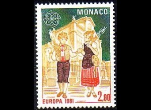 Monaco Mi.Nr. 1474 Europa 81, Folklore, Kinder bei Palmweihe (2,00)