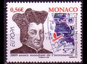 Monaco Mi.Nr. 2939 Europa 09, Astronomie, Grimaldi, Physiker (0,56)