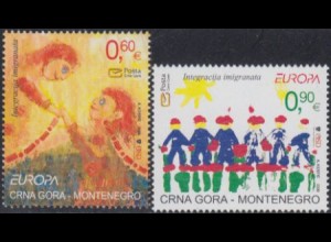 Montenegro Mi.Nr. 125-26 Europa 06, Integration (2 Werte)