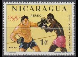 Nicaragua Mi.Nr. 1495 Olympische Sommerspiele Mexiko 1968, Boxen (1)