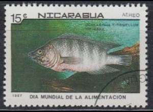 Nicaragua Mi.Nr. 2833 Welternährungstag Fische, Buntbarsch (15)