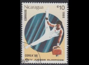 Nicaragua Mi.Nr. 2854 Olympia 1988 Seoul, Turnen (10)