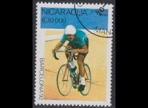 Nicaragua Mi.Nr. 2998 Olympia 1992 Barcelona, Radsport (30000)