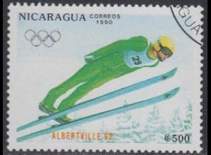 Nicaragua Mi.Nr. 3008 Olympia 1992 Albertville, Skispringen (500)