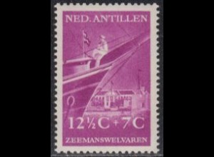 Niederl.Antillen Mi.Nr. 36 Seemannsheime, Matrose auf Schiffsbug (12 1/2+7)