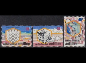 Niederl.Antillen Mi.Nr. 298-300 Salzindustrie Bonaire (3 Werte)