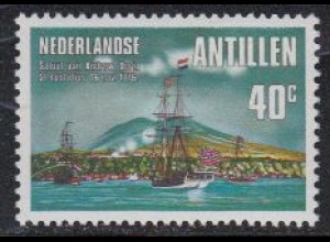 Niederl.Antillen Mi.Nr. 321 Salutschüsse Stars a.Stripes Brigg Andrea Doria (40)
