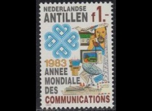 Niederl.Antillen Mi.Nr. 493 Weltkommunikationsjahr (1)