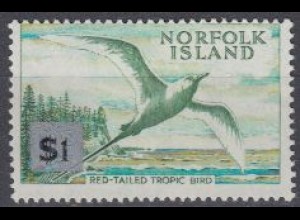 Norfolk-Insel Mi.Nr. 73I Freim. Tropikvogel MiNr.36 mit Aufdr. $ 1 (1)