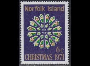 Norfolk-Insel Mi.Nr. 128 Weihnachten, Fenster der Barnabas-Kapelle (6)