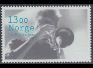 Norwegen Mi.Nr. 1724 Jazz-Festival Molde, Jazztrompeter N.P.Molvaer (13,00)
