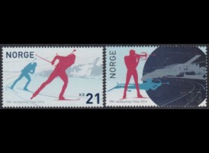 Norwegen Mi.Nr. 1904-05 Biathlon-WM (2 Werte)