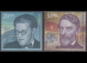 Norwegen MiNr. 1923-24 Geb. Tor Jonsson und Johan Sverdrip (2 Werte)