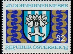 Österreich Mi.Nr. 1417 Dornbirner Messem Wappen und Stoffbahnen (2)