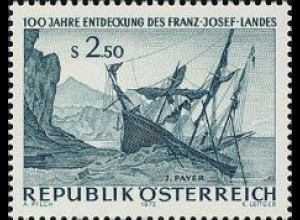 Österreich Mi.Nr. 1421 Entdeckung Franz-Joseph-Land. Schoner (2,50)