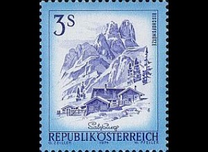 Österreich Mi.Nr. 1442 Freim. Schönes Öst. Bischofsmütze Dachsteinmassiv (3)