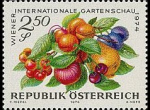 Österreich Mi.Nr. 1445 Int. Gartenschau Wien Obst (2,50)