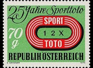 Österreich Mi.Nr. 1468 Sporttoto, Emblem (70g)