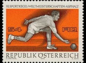 Österreich Mi.Nr. 1513 WM im Sportkegeln, Kegler (4)