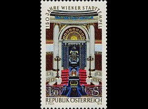 Österreich Mi.Nr. 1538 Wiener Stadttempel, Innenansicht (1,50)