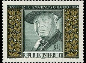 Österreich Mi.Nr. 1547 Fritz Herzmanovsky-Orlando, Schriftsteller (6)
