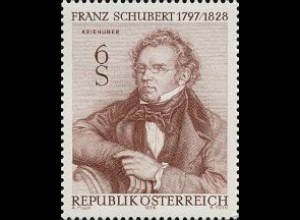 Österreich Mi.Nr. 1590 Franz Schubert, Komponist (6)