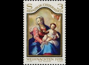 Österreich Mi.Nr. 1591 Weihnachten 1978, Maria mit Kind (3)