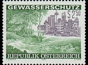 Österreich Mi.Nr. 1611 Gewässerschutz, Industrie neben Wald (2,50)