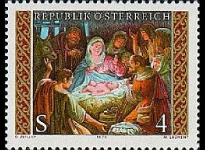Österreich Mi.Nr. 1630 Weihnachten 1979, Christi Geburt (4)