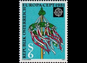 Österreich Mi.Nr. 1671 Europa 1981, Maibaum (6)