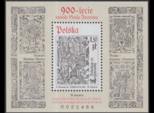 Polen Mi.Nr. Block 216 Älteste Chronik des Herzogtums Polen