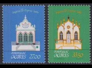 Portugal-Azoren Mi.Nr. 354-55 Regionale Architektur, Kapellen (2 Werte)