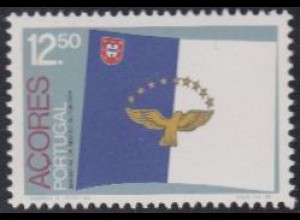 Portugal-Azoren Mi.Nr. 357 Flagge der Azoren (12,50)