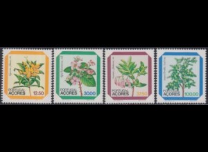Portugal-Azoren Mi.Nr. 358-61 Freim. Blumen (4 Werte)