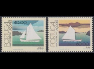 Portugal-Azoren Mi.Nr. 374-75 Boote der Azoren (2 Werte)