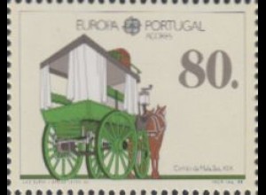 Portugal-Azoren Mi.Nr. 390b Europa 88, Transport-u.Komm.mittel, Pferdebus (80)