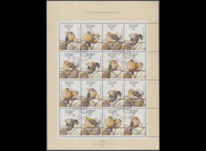 Portugal-Azoren Mi.Nr. Klbg.397-400 Naturschutz, Goldhähnchen (mit 4x397-400)