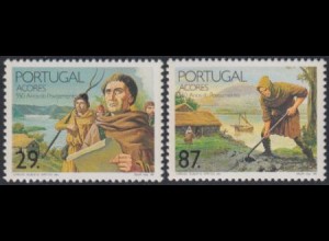 Portugal-Azoren Mi.Nr. 403-04 Besiedlung der Azoren (2 Werte)