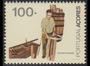 Portugal-Azoren Mi.Nr. 414A Freim. Landestypische Berufe, Böttcher (100)