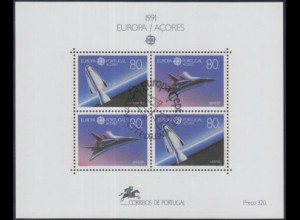 Portugal-Azoren Mi.Nr. Block 12 Europa 91, Europ.Weltraumfahrt