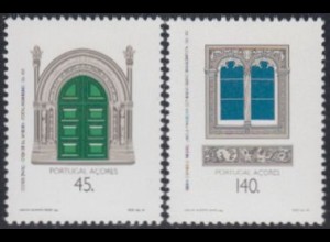 Portugal-Azoren Mi.Nr. 448-49 Architektur, Kirchenportal u.Hausfenster (2 Werte)