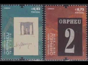 Portugal Mi.Nr. 4005-06 100.J.tag Literaturzeitschrift Orpheu, Titel (2 Werte)