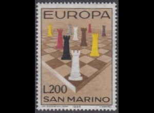 San Marino Mi.Nr. 842 Europa 65, Schachbrett mit Türmen (200)
