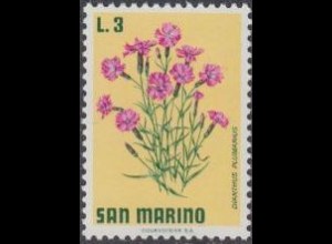 San Marino Mi.Nr. 986 Blumen, Federnelke (3)