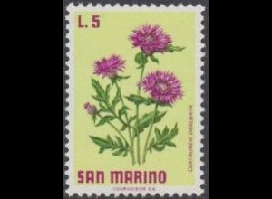 San Marino Mi.Nr. 988 Blumen, Flockenblume (5)