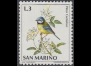 San Marino Mi.Nr. 1005 Vögel, Blaumeise (3)