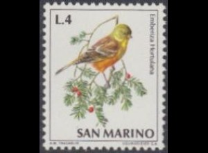 San Marino Mi.Nr. 1006 Vögel, Ortolan (4)