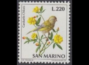 San Marino Mi.Nr. 1012 Vögel, Grünling (220)