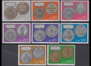 San Marino Mi.Nr. 1017-24 Münzen (8 Werte)