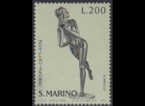 San Marino Mi.Nr. 1068 Europa 74, Skulturen, Weiblicher Körper (200)